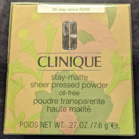 NEW - Clinique stay-matte sheer pressed powder - 05 stay spice